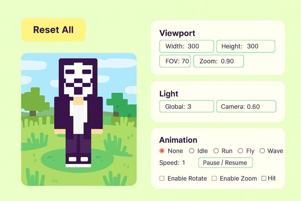 Android Minecraft skin rendering library