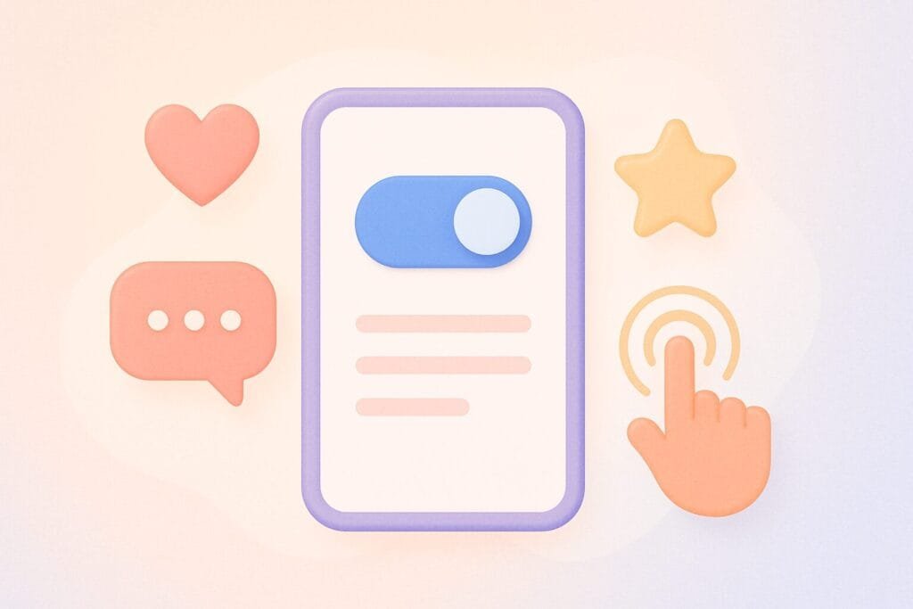 microinteractions in app UX