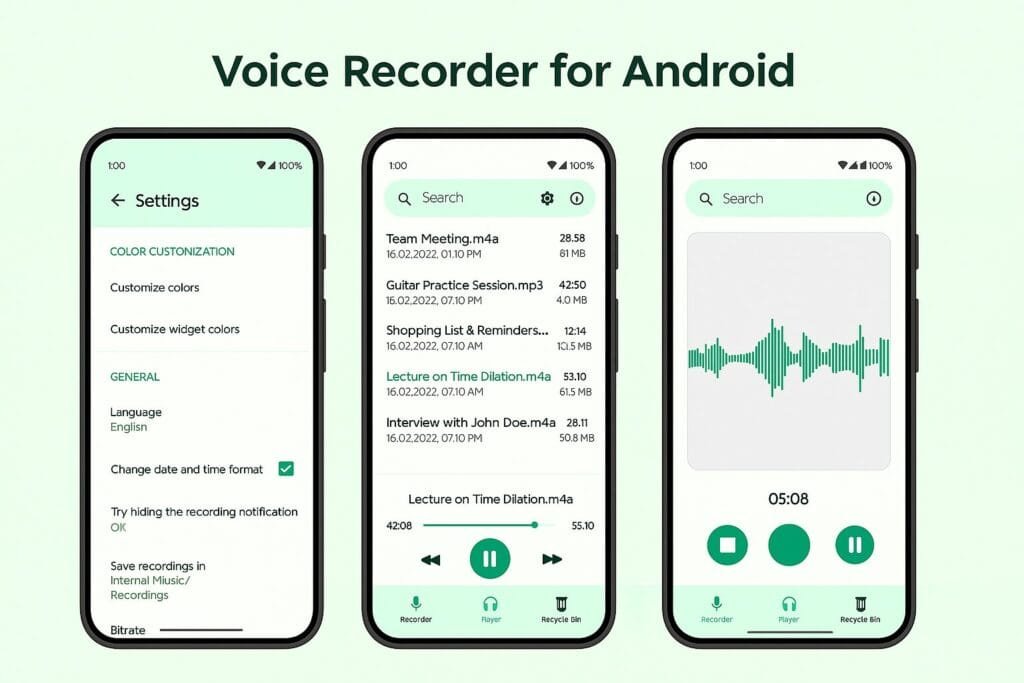 open source voice recorder app