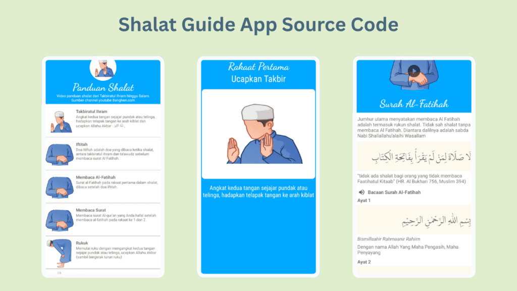 Shalat Guide App Source Code