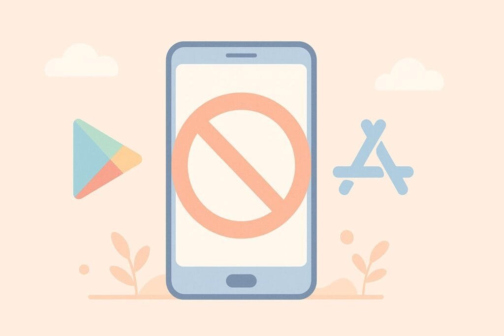 app gets banned from Play Store or App Store