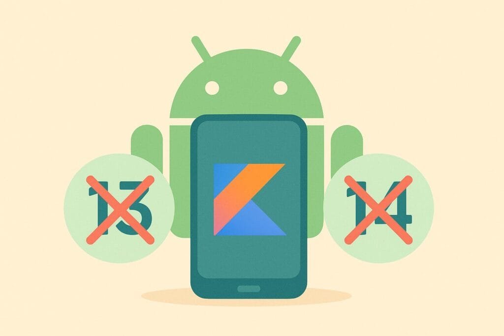 Kotlin App Not Supporting Android 13 or 14