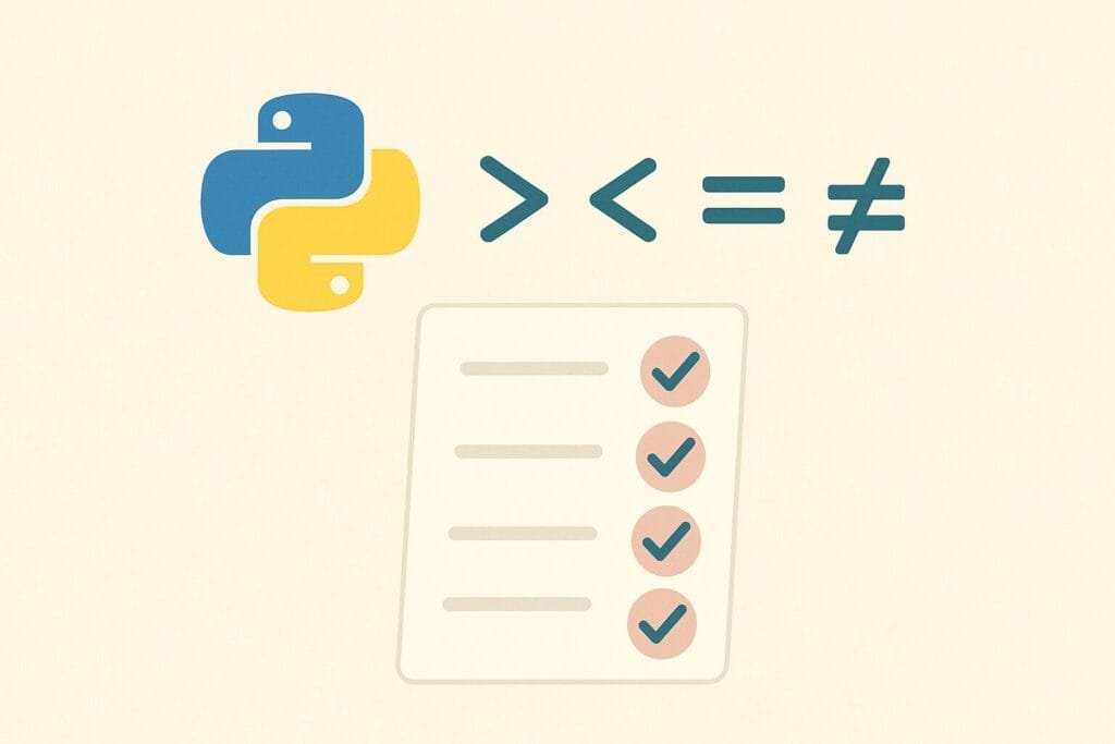 Python Comparison Operators Exercises