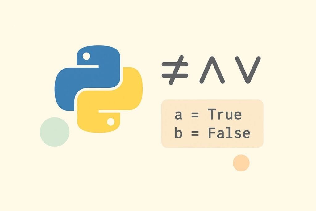 Python logical operators with examples