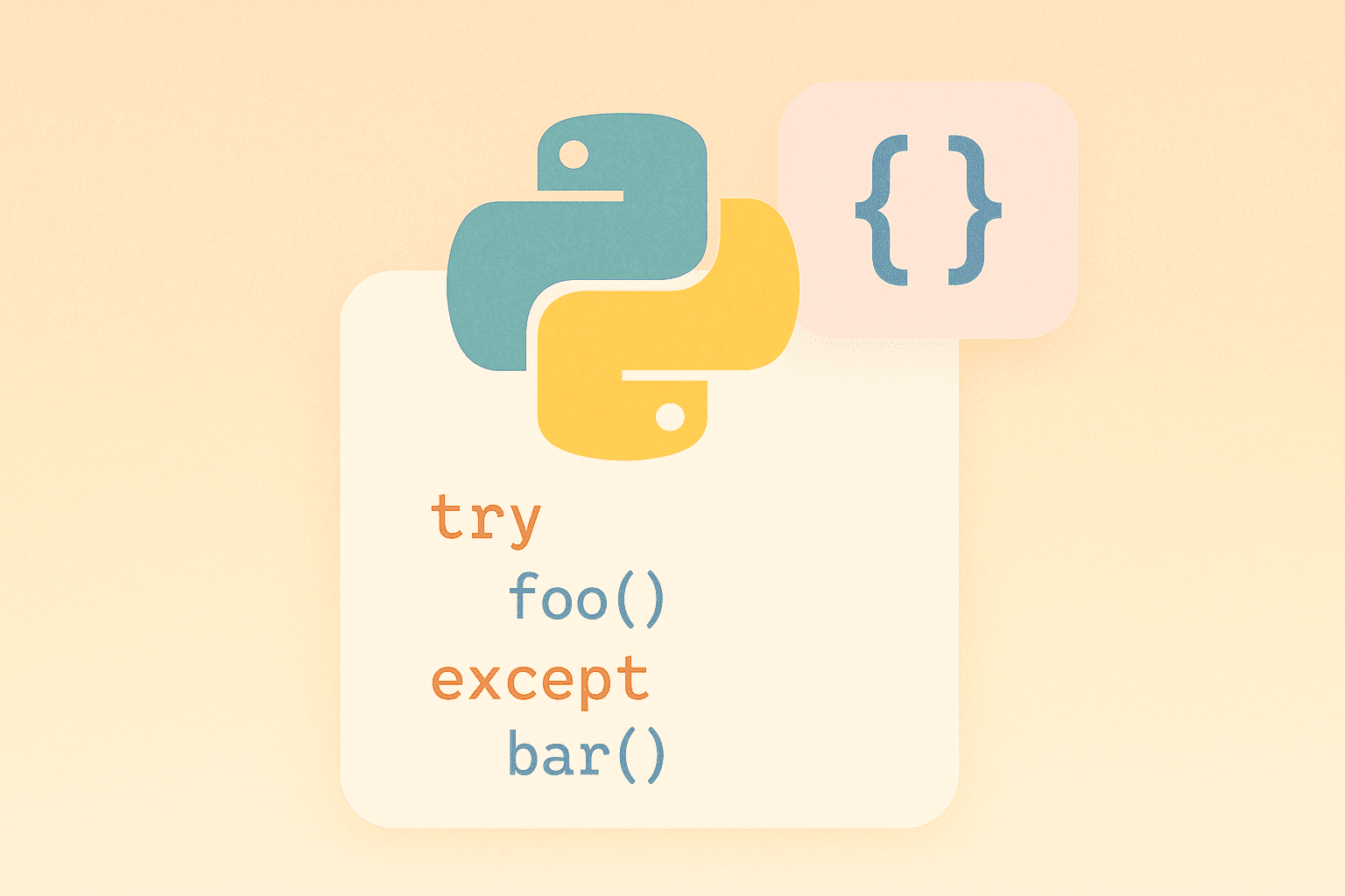 Python try except basics